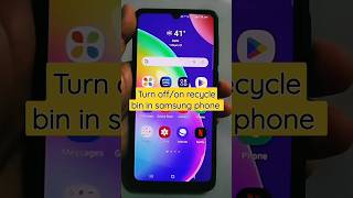 how to turn offon recycle bin in samsung phone samsung recyclebin shorts [upl. by Johnathon]