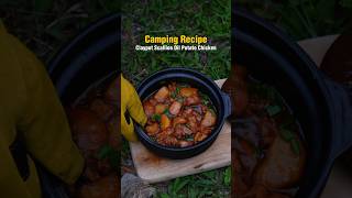 Camping Recipe Claypot Scallion Oil Potato Chicken Full Recipe at caption 👇🏼👇🏼 campcooking [upl. by Clardy]