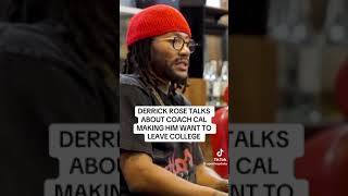 Derrick Rose says he HATED COACH CAL  Made him go to the NBA 🔥🙌🏿 Clip [upl. by Attenej]