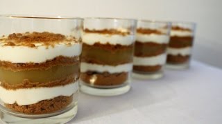 DESSERT EXPRESS  Verrines speculoos compote et fromage blanc [upl. by Coffeng946]