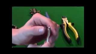 RG 6 Coaxial Cable Connections  How To Cut Strip amp Crimp Connector [upl. by Amalita113]