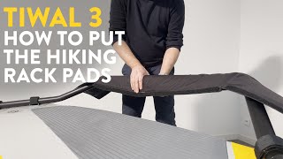 How to put the hiking rack pads for Tiwal 3 sailboat [upl. by Zak]