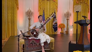 Rishab Rikhiram Sharma Live at The White House  Diwali Celebration  Sitar for Mental Health Live [upl. by Zanze]