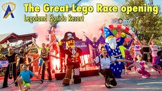 Grand Opening of The Great Lego Race at Legoland Florida Resort [upl. by Amie34]