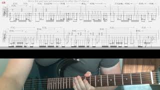 Metallica Dyers Eve part 1 tab guitar lesson intro verse chorus [upl. by Willtrude782]