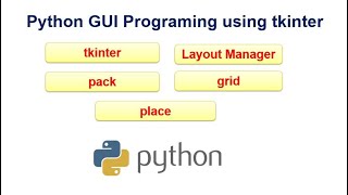 Python GUI with Tkinter Layout managers  Pack Grid and Place [upl. by Ahseram336]