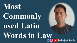 Most Commonly used Latin Words in Law  Legal Jargon  Legal Phrases  Legal Vocabulary [upl. by Nal]