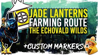 Guild Wars 2  The Echovald Wilds Jade Lantern Farm with Custom Markers [upl. by Amias]