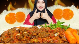 PENUH KENIKMATAN 🤤 NASI OSENG DAGING MERCON 🌶️ [upl. by Yentrok]