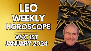 Leo Horoscope Weekly Astrology from 1st January 2024 [upl. by Eiroc]