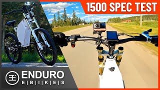 Testing the range of a 1500w Enduro Ebike [upl. by Ternan]