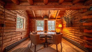 Tour This Dream Log Cabin KABIN Woodstock VT [upl. by Mulry602]