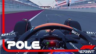 F1 ONBOARD ROOKIE OSCAR PIASTRI DOESNT DRIVE LIKE A ROOKIE  Qatar Sprint Pole 2023 assettocorsa [upl. by Goldenberg]