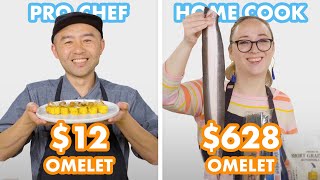 628 vs 12 Omelet Pro Chef amp Home Cook Swap Ingredients  Epicurious [upl. by Halivah923]