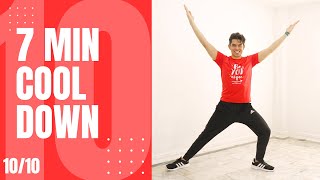 7 MIN BODY COOL DOWN and STRETCH ROUTINE • ALL STANDING • Walking Workout 142 [upl. by Anib]