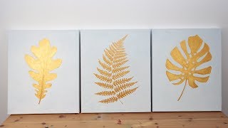 How to Create a DIY Gold Leaf Triptych [upl. by Kassel781]