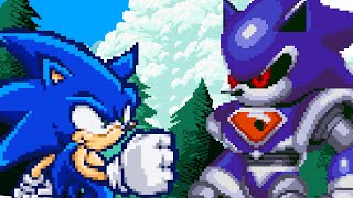 Sonic VS Metallix Sprite Battle Test Better SFX [upl. by Ahsyek]