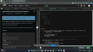 Construct Binary Tree from Inorder and Postorder GFG POTD JAVA Solution geeks for geeks potd [upl. by Gonzalo930]