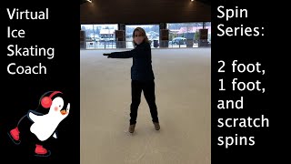 Ice Skating Lesson Spin Series Spin Progression [upl. by Zigrang594]