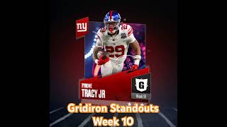 Gridiron Standouts Week 10 Selection nflrivals gaming gridironstandouts nfl week10 [upl. by Ainahs]