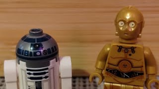 Lego Minifig Review  C3PO  R2D2 [upl. by Sherrard]