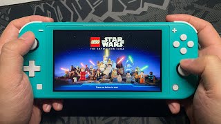 LEGO Star Wars The Skywalker Saga Nintendo Switch LITE Gameplay [upl. by Yreva]