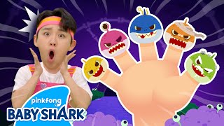 🧟‍♀️NEW NO Its the Zombie Shark Finger Family  Baby Shark Halloween  Baby Shark Official [upl. by Ramona]