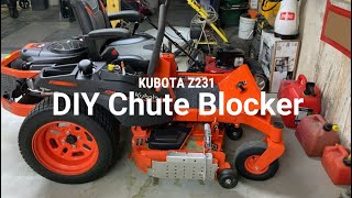 CHUTE BLOCKER for KUBOTA Z231 and Spring Install [upl. by Genet]