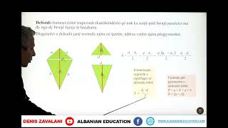 7 02 090 Java 23 Matematikë perimetri dhe syprina e sipërfaqes deltoide [upl. by Ramej]