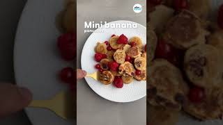 Minibananenpannenkoeken recept 🥞  Shorts [upl. by Eenolem]