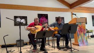 John Hedger and Chris Gebhard  Bach Lute Suite BWV 997  Sarabande  Gigue [upl. by Barny927]