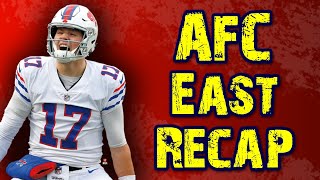 The Bootleg Football Podcast Ep 12 AFC East Draft Recap [upl. by Lemmie]