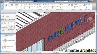 Revit Tutorials  Revit Architecture Creating Building Signage [upl. by Sewellyn]