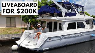 199000 YachtHome 🤯 1999 Navigator 5300 Power Boat Yacht Tour [upl. by Helge]