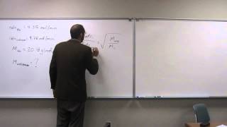 Calculate Molar Mass and Identify an Unknown Gas Using Grahams Law 001 [upl. by Eisse]