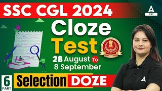 Cloze Test for SSC CGL 2024  SSC CGL English By Swati Mam 6 [upl. by Kcirddet]