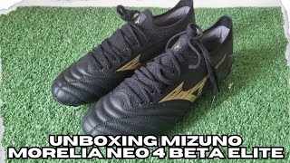 UNBOXING MIZUNO MORELIA NEO 4 BETA  BAHASA [upl. by Wylma]