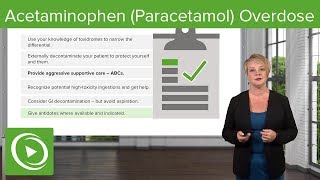 Acetaminophen Paracetamol Overdose – Emergency Medicine  Lecturio [upl. by Aney124]