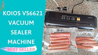 KOIOS VS6621 Vacuum Sealer Machine Review amp User Manual [upl. by Michelina]