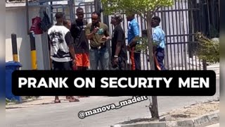 Off Guard PRANK on Estate SECURITY MEN [upl. by Beaudoin]