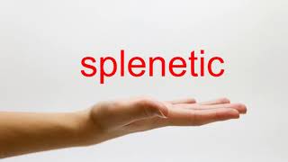 How to Pronounce splenetic  American English [upl. by Pace]