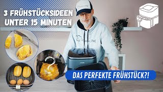 10 Minuten zum perfekten Frühstück ✅ 3 blitzschnelle EiRezepte mit der Heißluftfritteuse [upl. by Wessling908]