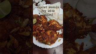 Paplet masala fry with bhakri [upl. by Asilef]