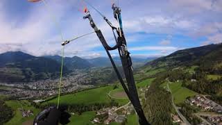 Paragliding 166b Very frosty flight starting off the very top of Plose near Brixen 22 [upl. by Stryker]