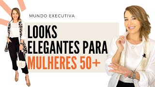 LOOKS PARA MULHERES 50  Michelle Castro mulheres50mais mulheresmaduras [upl. by Iznik267]