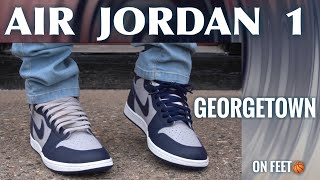 Air Jordan 1 High 85 Georgetown On Feet amp Review What You Need To Know [upl. by Duahsar]