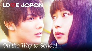 On the Way to School  Full Japanese Romantic Movie ENG SUB [upl. by Ailito289]