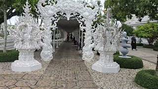 The Whiteness Of The White Temple whitetemple chiangrai chiangraithailand chiangraitrip driving [upl. by Anaiuq470]