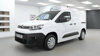 Citroen Berlingo 15 BlueHDi 650KG Enterprise Edition White 5 Door  CK70 EDL  VanStar [upl. by Inirt]