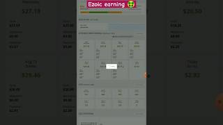 Ezoic earnings on augast i get epmv 40 everyday shortvideo shortsfeed ezoic shorts [upl. by Rizzi422]